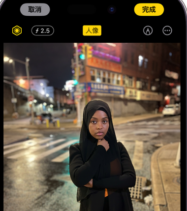 江苏苹果15服务店分享如何在iPhone15系列机型拍摄照片中添加人像效果 